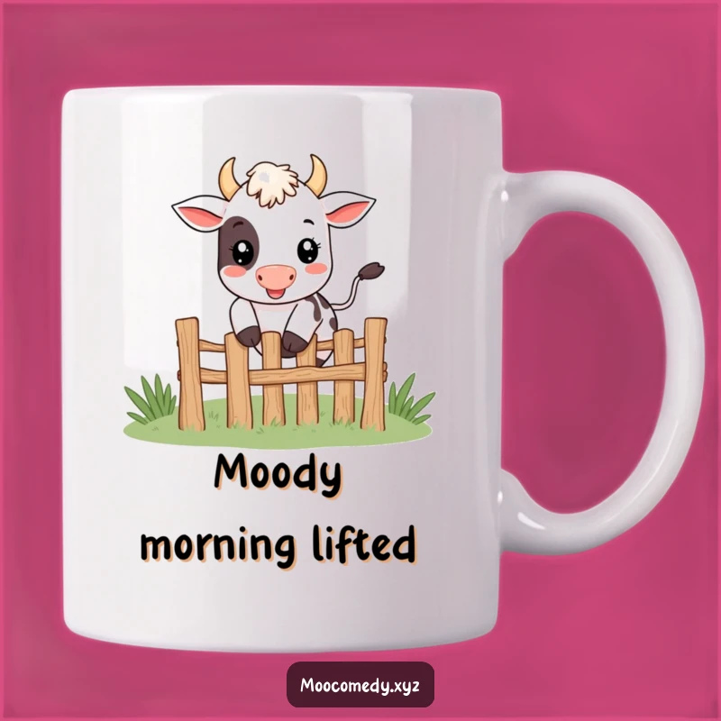 Funny Jumping Cow Mug: Happy Character Mug, Perfect Funny Gift Mug