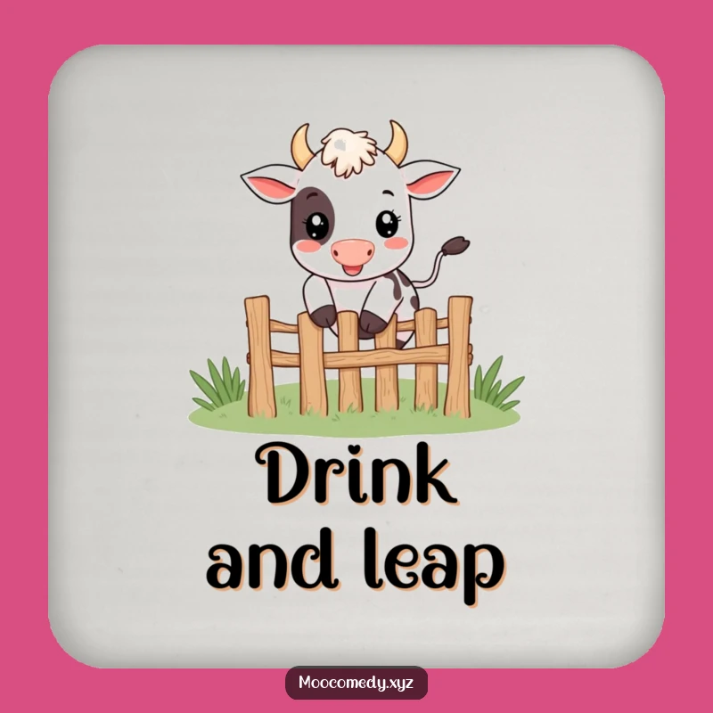 Funny Jumping Cow Coaster: Happy Protection, Excellent Funny Gift