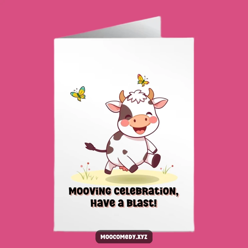 Free Printable Cow Birthday Card: Funny Downloadable Gift for a Joyful Celebration!