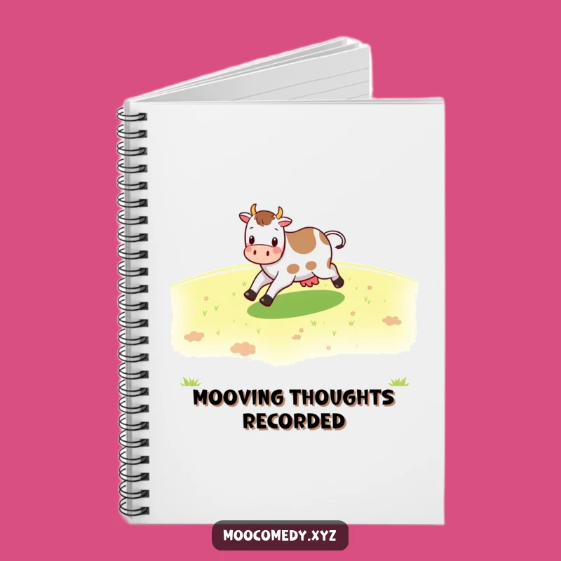 Funny Cow Notebook - Cheerful Skipper for Farm Notes and Ideas