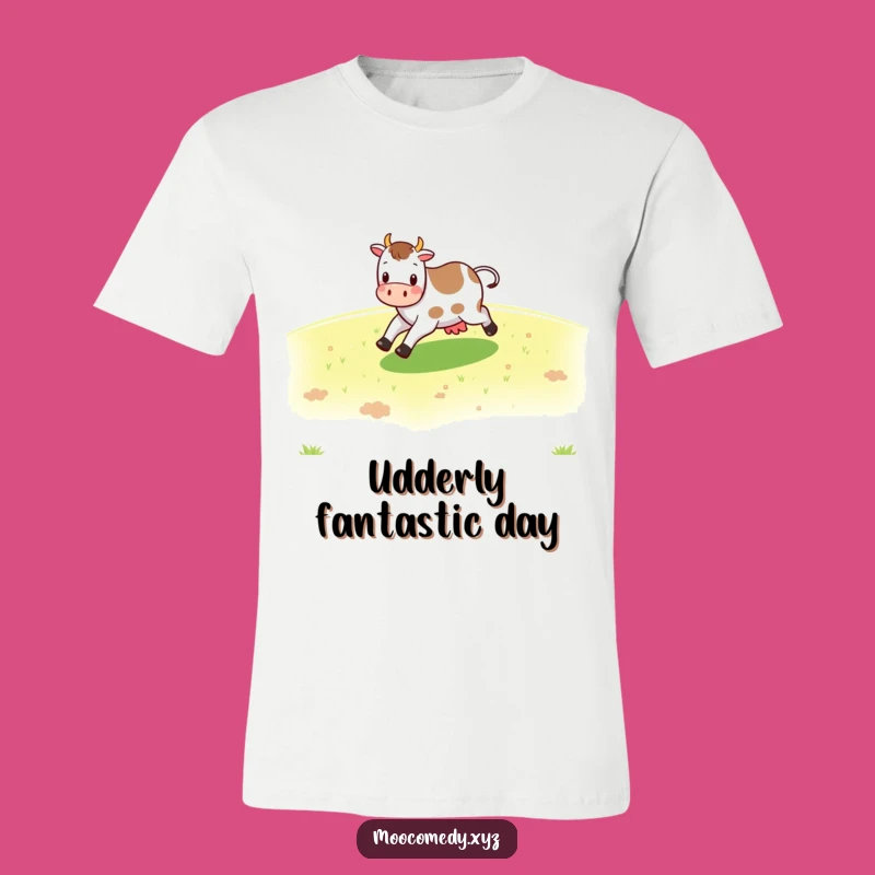 Funny Cow T-Shirt - Cheerful Skipper for Farm Fun and Humorous Style